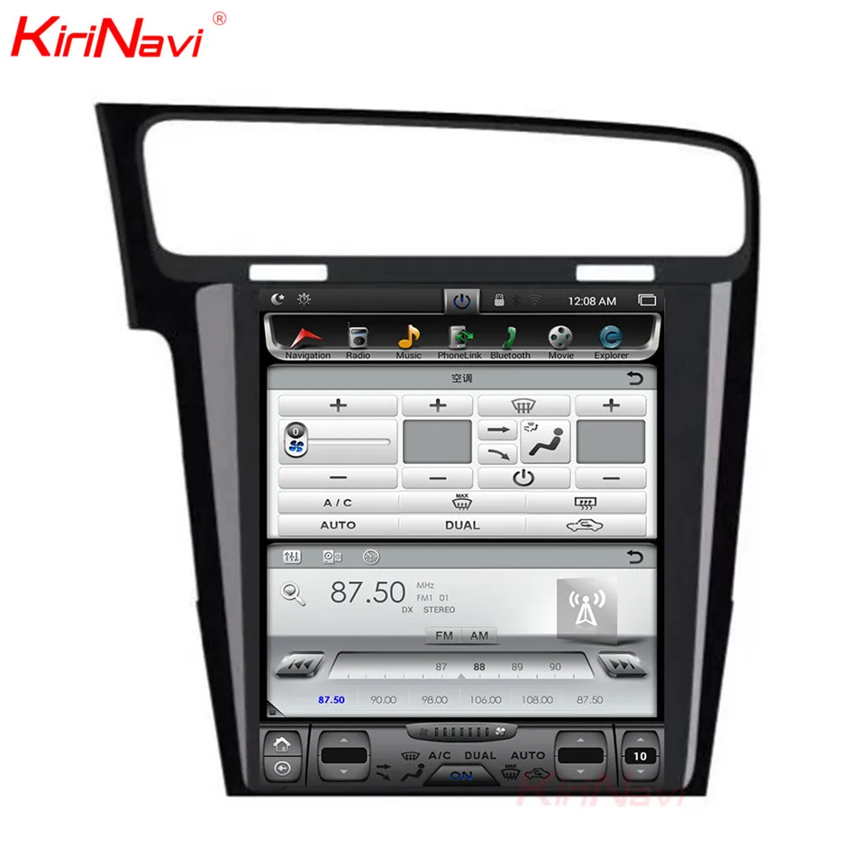 Cheap KiriNavi Vertical Screen Tesla Style Android 7.1 10.4 Car Multimedia DVD Player For VW Golf 7 Radio Navigation 2013 + 3 Cheap KiriNavi Vertical Screen Tesla Style Android 7.1 10.4 Car Multimedia DVD Player For VW Golf 7 Radio Navigation 2013 + 3
