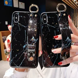 На Алиэкспресс купить чехол для смартфона glitter marble case for iphone 6s 7 8 plus xr x xs max wrist band cover for huawei mate 20 p20 p30 pro p10 plus honor 10 v10 v20