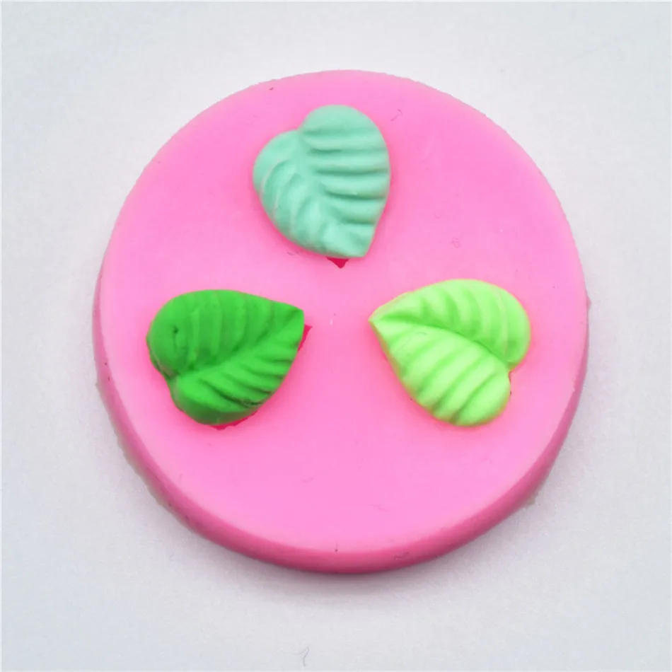 

4YANG DIY Leaf Press Molding Silicone Mold Cake Decorating Fondant Molds Cake 3D Leaves Chocolate Candy Fimo Clay Mould