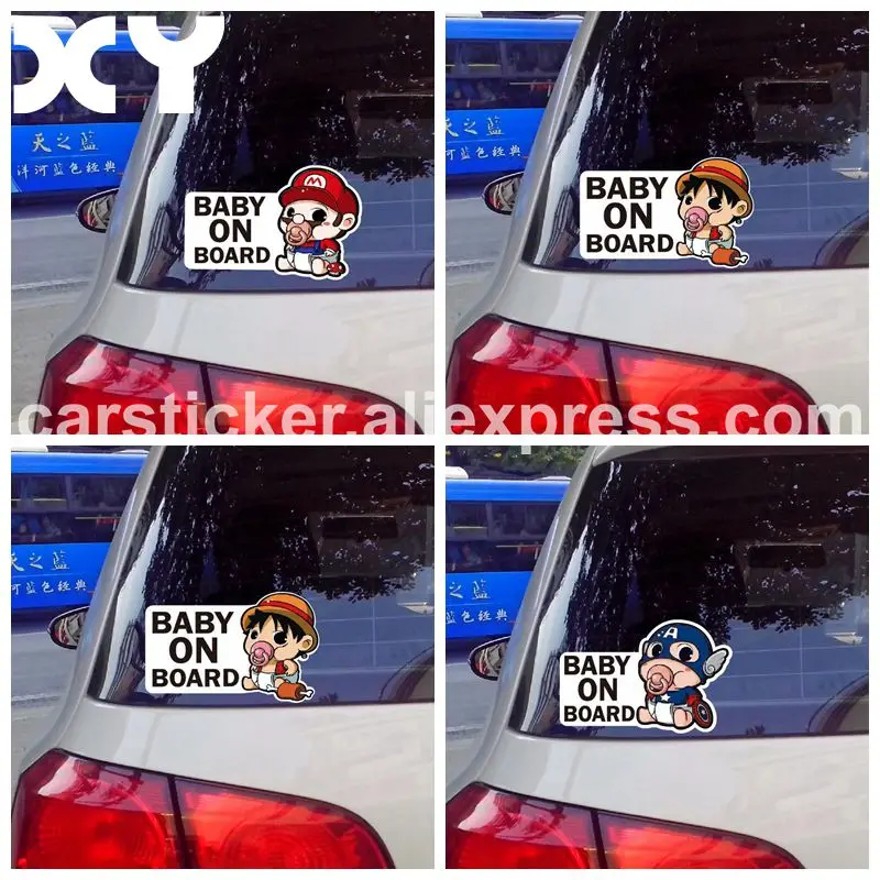 XY Superheroes Baby On Board Car-Styling Reflective Car Stickers/Decals \ XY Superheroes Baby On Board Car-Styling Reflective Car Stickers/Decals \