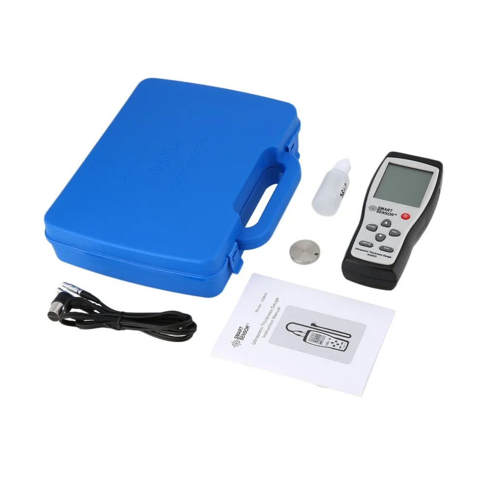 

SMART SENSOR AS840 Digital Ultrasonic Thickness Gauge Sound Velocity Meter Metal Depth tester Smart Sensor with LCD display