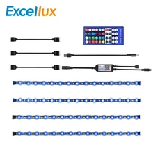 USB ТВ Подсветка Светодиодные ленты светильник RGBW/RGBWW с ИК-пульт дистанционного управления, Bluetooth Управление гибкая светодиодная лента RGB IP20/IP65 Водонепроницаемый