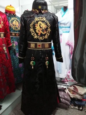 Ancien костюм Chinois Traje Antiguo Чино манто Abrigo usure de la сцены desgaste de la Etapa китайской династии Цин одежда - Цвет: Color5