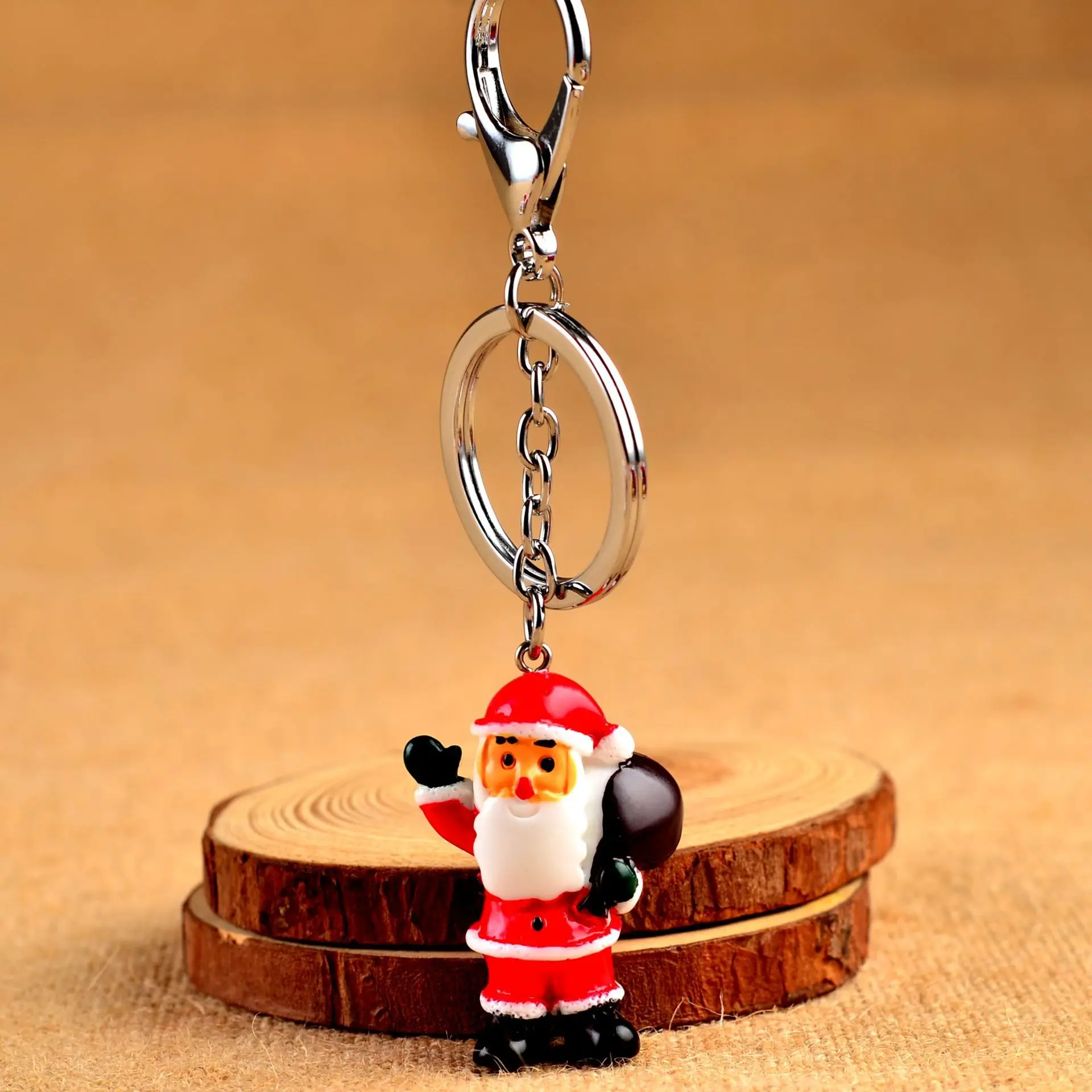 10pcs/lot Hot selling Christmas Keychain Christmas Gift Keychain