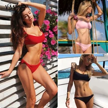 Push Up Swimsuit Female Ruffle Bikinis Set 2019 New Arrival Sexy Lace Up Swimwear Women Backless Flounce Bathing Suit Swimwear L Push Up Swimsuit Female Ruffle Bikinis Set 2019 New Arrival Sexy Lace Up Swimwear Women Backless Flounce Bathing Suit Swimwear L