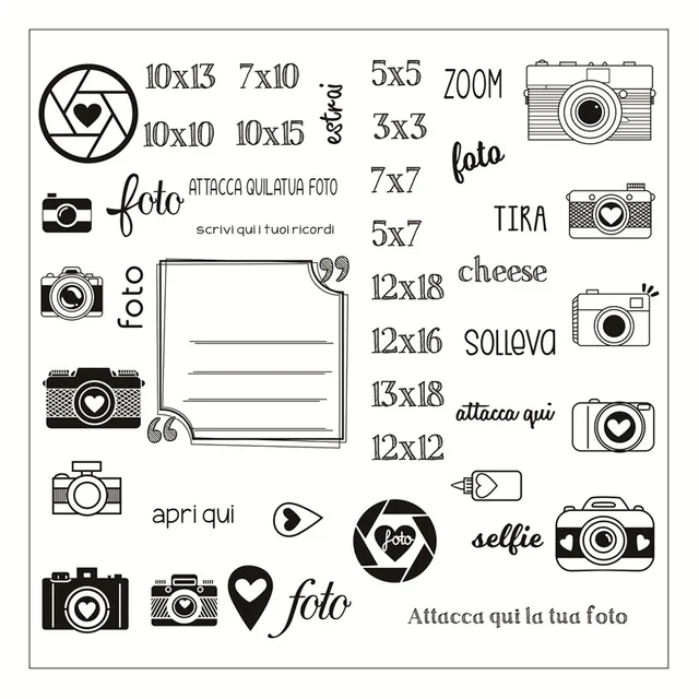 italian clear stamps for scrapbooking tampons transparents seal