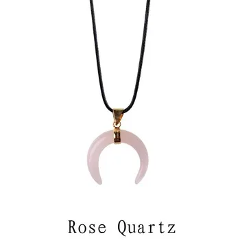 2017 Natural stone rhinoceros horn powder crystal ivory pendant healing system mood fashion style men and women jewelry