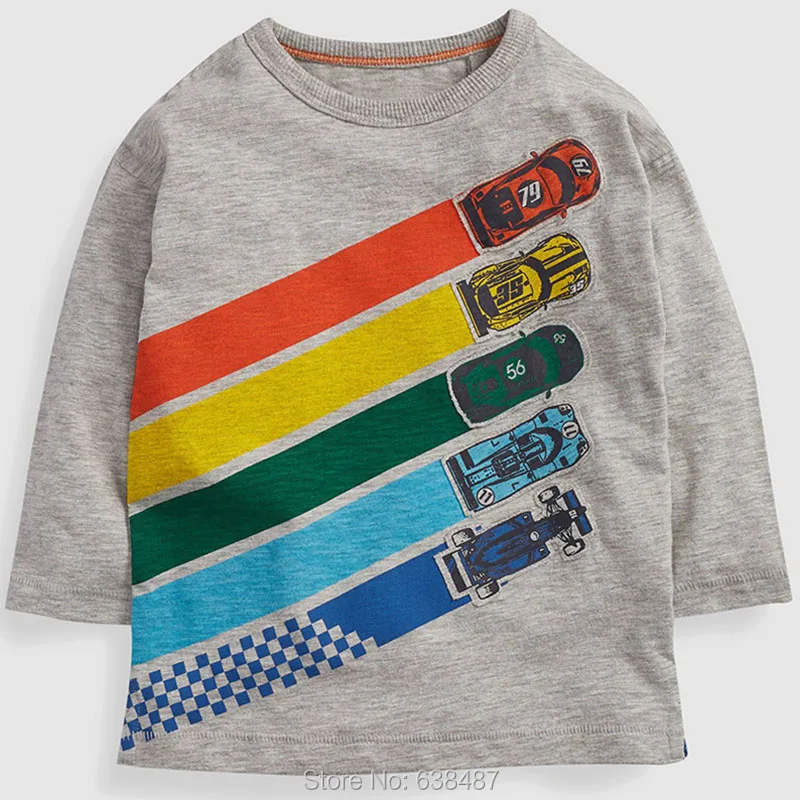 Новинка года; брендовая одежда для маленьких мальчиков из хлопка детская одежда детские футболки для маленьких мальчиков футболки Блузы с длинными рукавами для мальчиков - Цвет: 51514