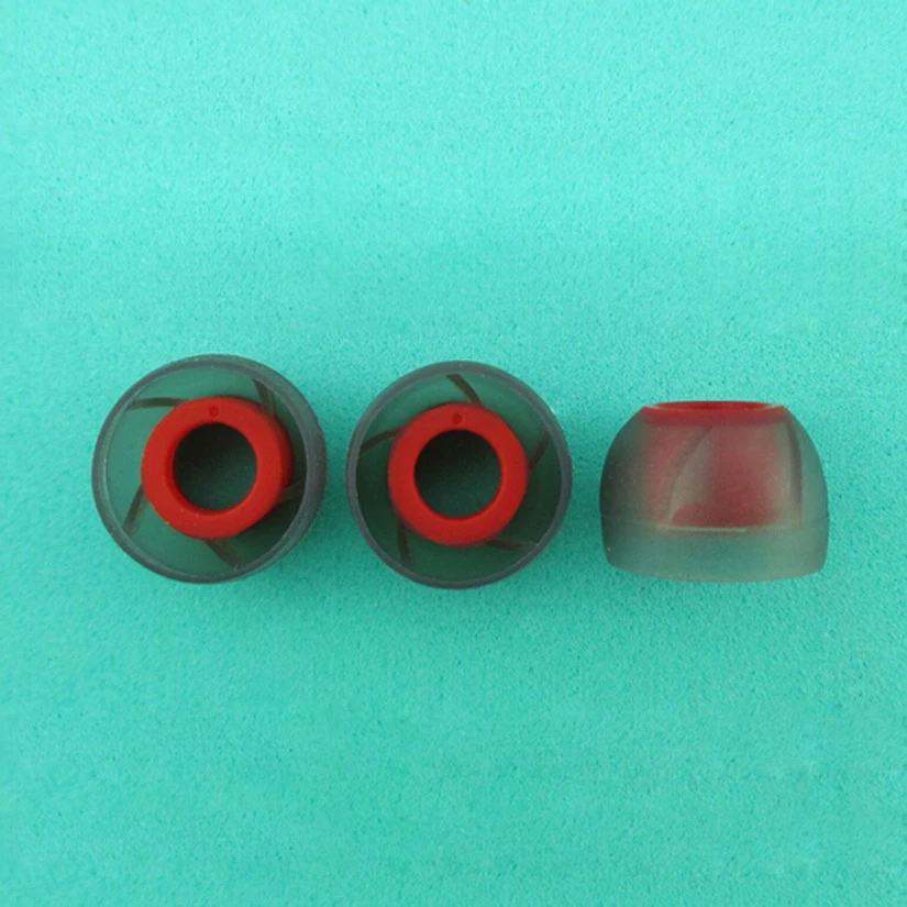 KZ 3 пары(6 шт.) L M S в ухо KZ красные спиральные силиконовые наконечники для наушников/наконечники для ушей/наушники для KZ ZS10 ES4 ZSA