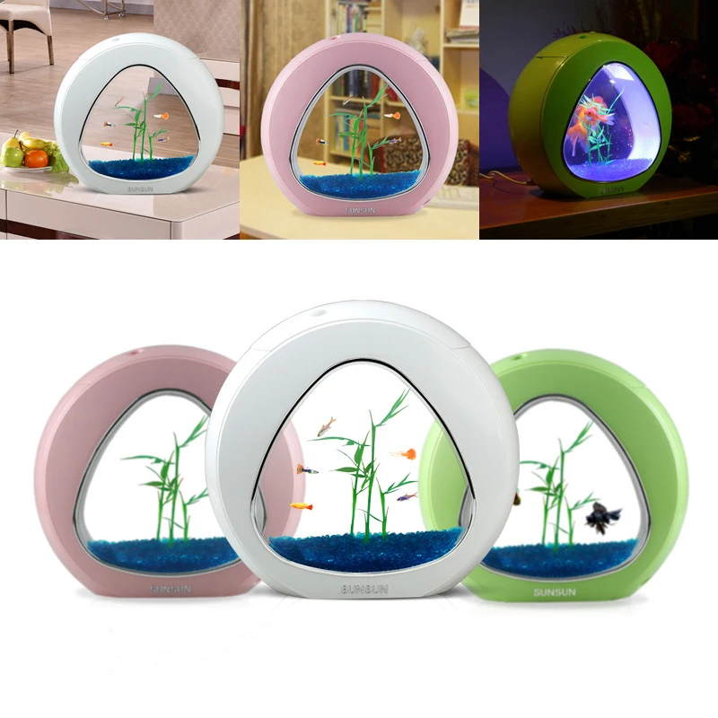 new arrival desktop usb aquarium led light filter system oxygen mini