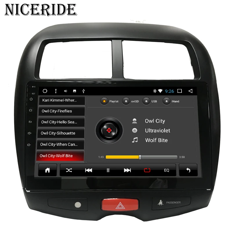 Top For 2010 2011-2015 Mitsubishi ASX Car Multimedia player 2 DIN Android 7.1 GPS Navigation radio stereo 3