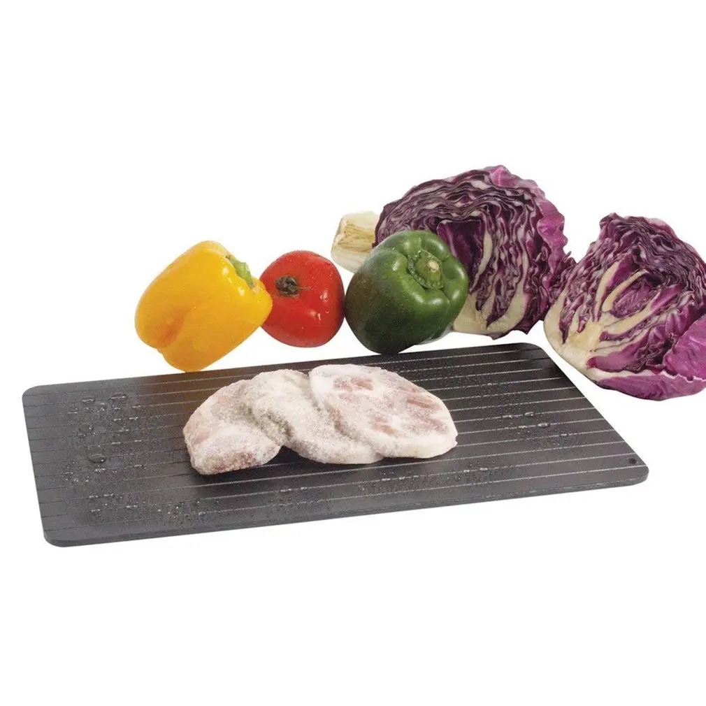 

Kitchen Chef Cooking Tool Frozen Food Quickly Aluminum Defrosting Tray Kitchen Chef Cooking Tool Fast Thawing Plate Board