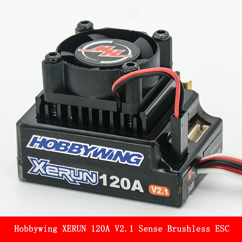 

1pcs Hobbywing XERUN V2.1 Sense Brushless ESC 120A Electronic Speed Controller 43*36*33mm for 1/10 RC Racing/Drift/On-road Cars