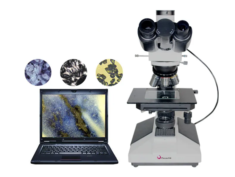 

Phenix Microscope 50x-600x Trinocular Drawtube Metallurgical Microscope for Mining Test/ Mineralogical Characterisation