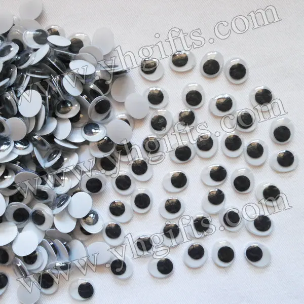Buy 10000PCS/LOT,1x0.8cm oval eyeball, Plastic black