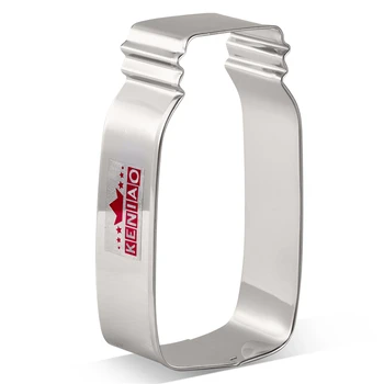 

KENIAO Mason Jar Cookie Cutter - 11.5 cm and 9 cm - Biscuit and Fondant Cutter - Stainless Steel