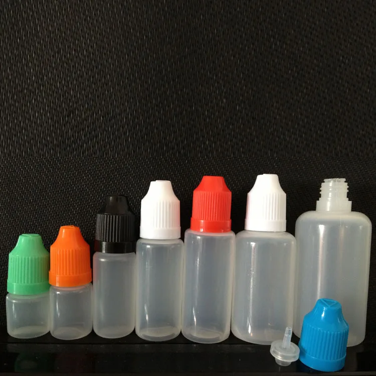 100pcs/lot 20ml Plastic Dropper Bottles Eye Drops Oils Bottles PE 20ml