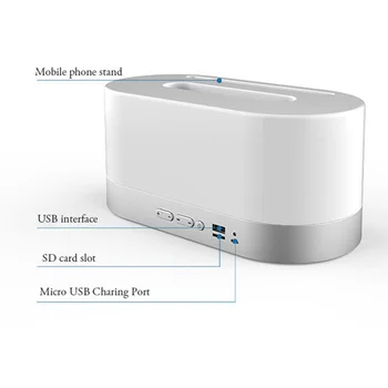 

YE01 Bluetooth speaker Wireless Tissue box speaker Stereo Music micro SD card USB for phone