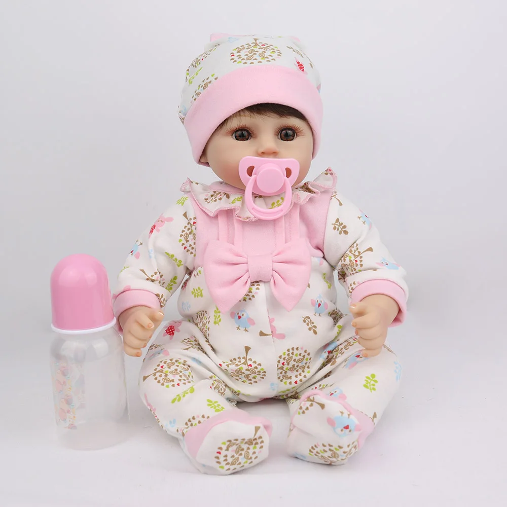 NPKDOLL 45 см силиконовая кукла для новорожденных детский игровой мат подарок