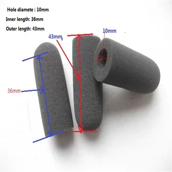 شراءأغطية للميكروفون من الألياف اللينة والرغوة اللينة من Linhuipad أغطية إسفنجية لتغطية الزجاج الأمامي على الطيران ديفيد كلارك M-7