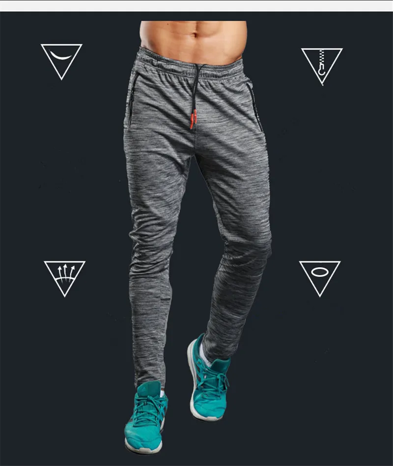 Мужские штаны для бега, фитнеса, бегунов, бегунов, пробежек с карманом для телефона, тренировочные спортивные штаны для бега, тенниса, игры в футбол