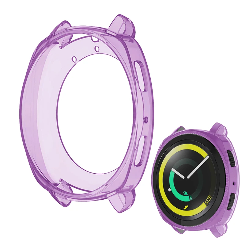 Силиконовый чехол для часов samsung gear sport band браслет ремень прозрачный защитный из