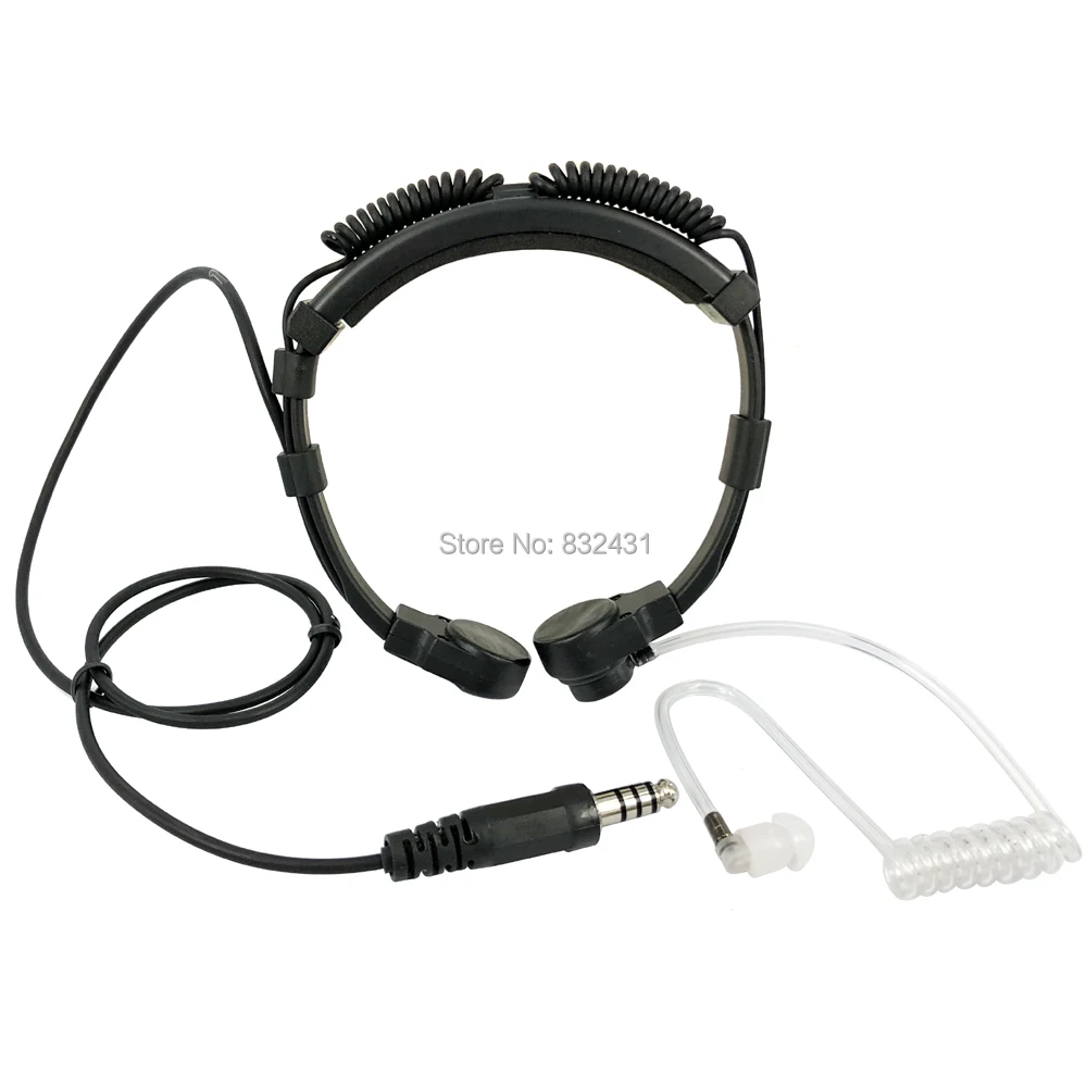 NATO Plug Telescopic Tactical Throat Shock Mic for Walkie Talkie 1