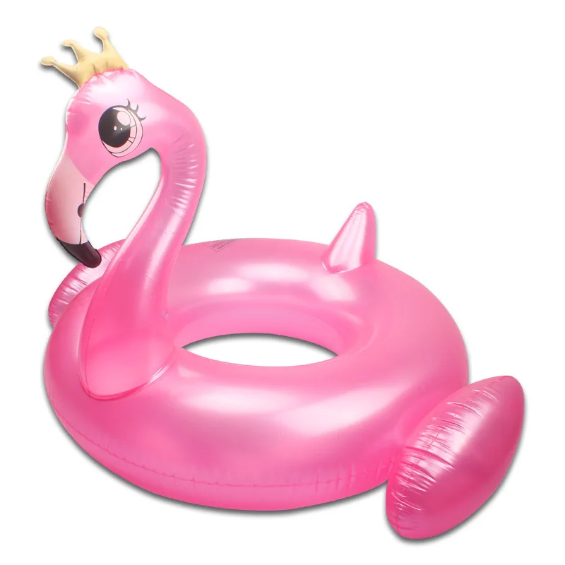 130 см гигантская розовая Корона Фламинго поплавок езда-на плавательный круг для взрослых бассейн поплавки для вечеринки надувной матрас пляж надувные игрушки boia
