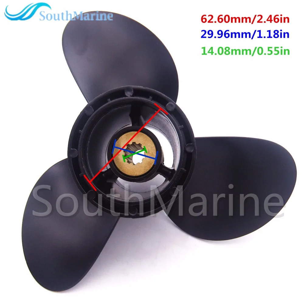 58100-93743-019 Алюминий сплав пропеллеры 9 1/4x11 для Suzuki DT9.9 DT15 DF9.9 DF15 DF20 лодочный мотор 9 1/4x11 R