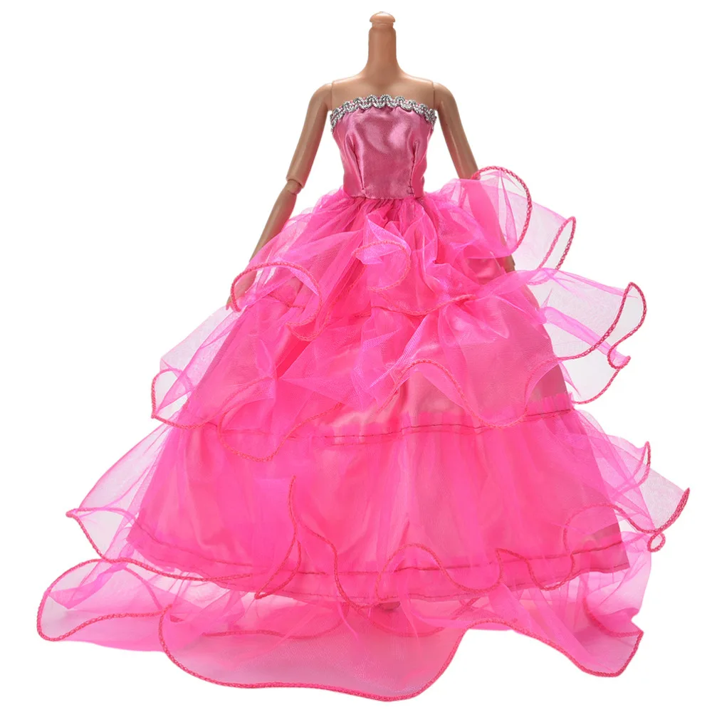 

1PCS Dolls Clothing Gown Accessories Elegant Handmake Fashion Style Wedding Dress For Cute Doll Accessories