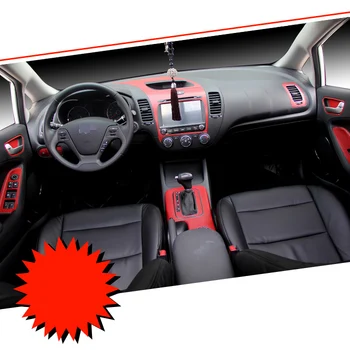 

Car-Styling Teeze Car Interior Center Console Color Change Carbon Fiber Molding Sticker Decals For Kia K3
