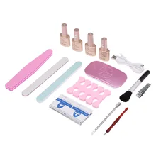 Профессиональный набор инструментов для маникюра Набор инструментов для маникюра пилочки для ногтей кисти щипцы для кутикулы толкатель буфера лака для ногтей палец инструмент для маникюра