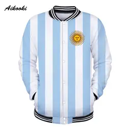 Argentin Национальный флаг 3D принт Осенняя Куртка женская мужская куртка толстовка 3D аргентинский флаг женские куртки бейсбольная кепка в