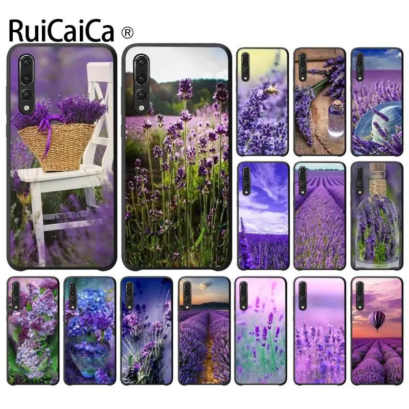 Ruicaica простой Лавандовый Фиолетовый Цветы Чехол для телефона huawei Mate9 10 Mate10 Lite P9 P10