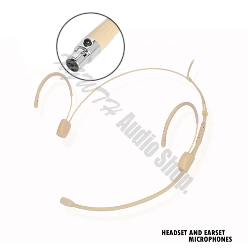 Professionale Doppio Gancio Orecchio Appeso Auricolare Headworn Microfono Per Shure Microfono Senza Fili Sistema Di Ulx Slx Pgx Ut Kcx
