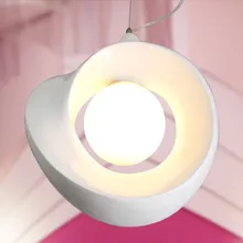 1" современный подвесной светильник из смолы Apple для ресторана,, модный подвесной светильник для гостиной, спальни, столовой, кабинета