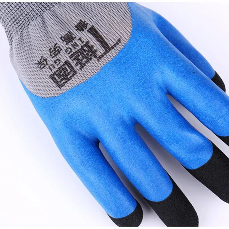 1 Pair Safety Gloves Working Men Coated Gloves for builders Reusable Work Gloves Breathable Anti Slip Protective Glove
