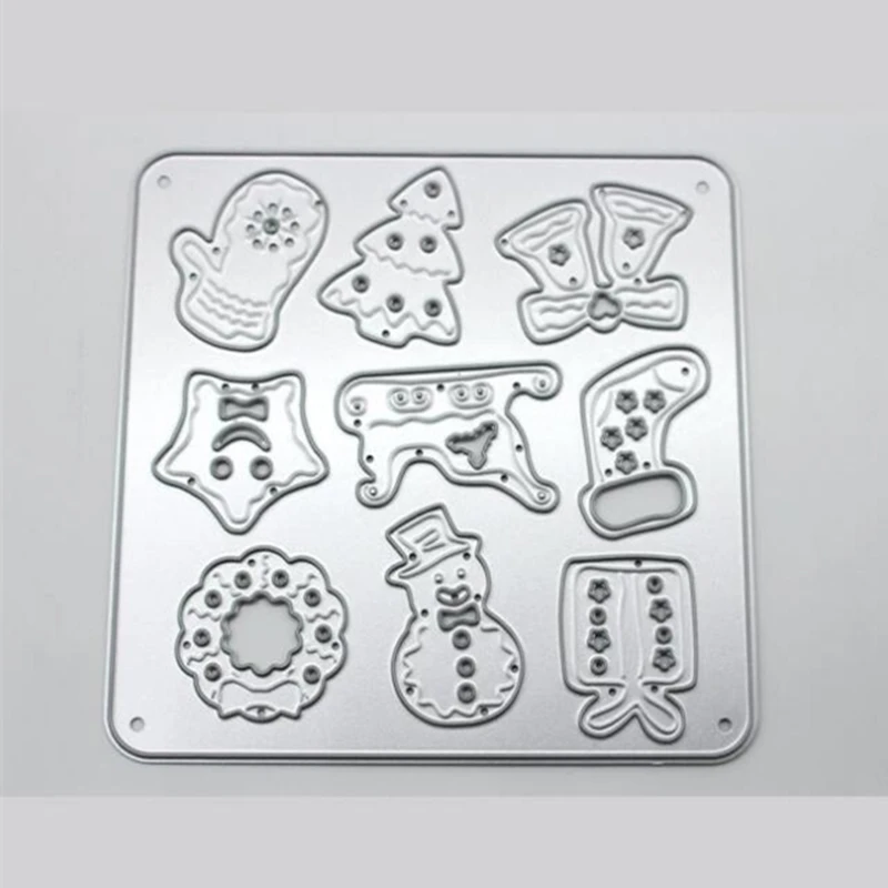 

YLCD632 Christmas Metal Cutting Dies For Scrapbooking Stencils DIY Album Cards Decoration Embossing Folder Die Cutter Template