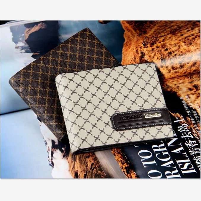 

Male Genuine Leather Brief Fashion Short Design Men's PU Wallets Card Holder Cowhide Wallet Men Brand Casual