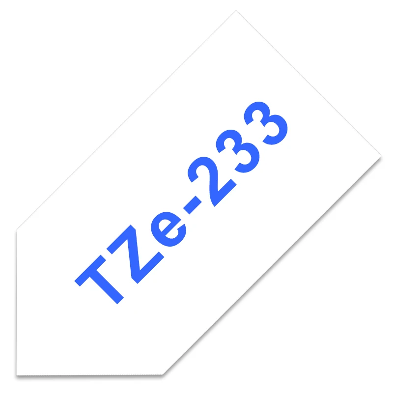 TZe-231 ленты для этикеток для Brother P-touch 12 мм лента 1 шт. TZe 231 черная на белом tze Лента совместима с Brother PTH100 PTD210 - Цвет: blue on white