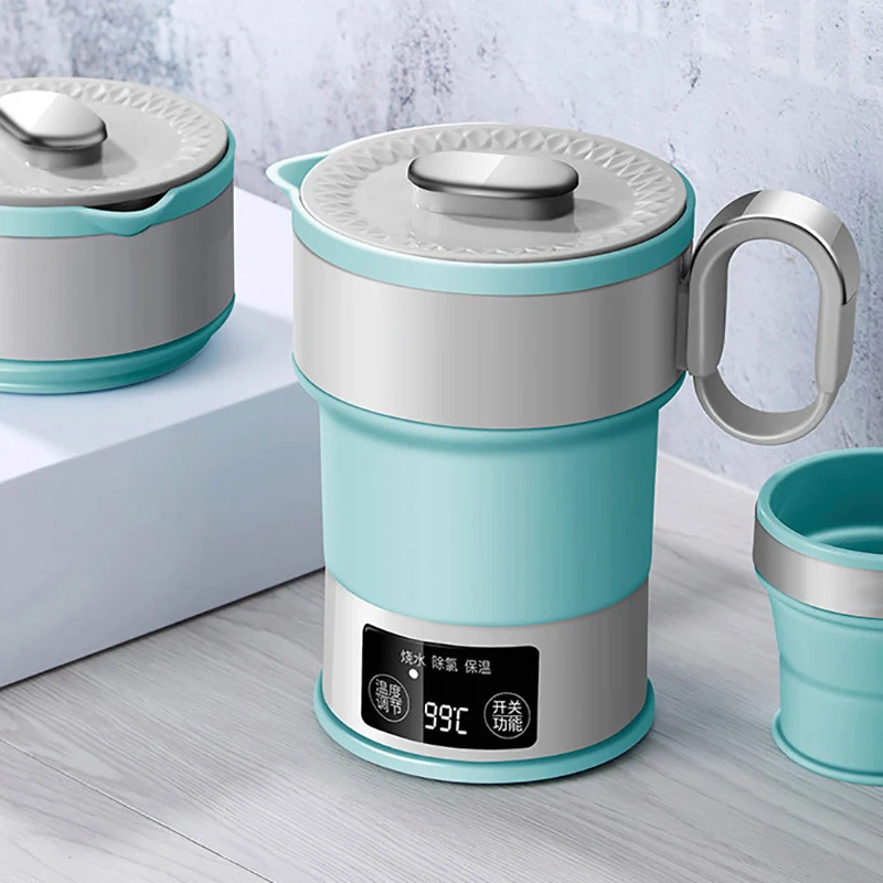 Folding Kettle Compression Electric Kettle Portable Kettle Mini Insulation Kettle Outdoor Camping Trip100-240V