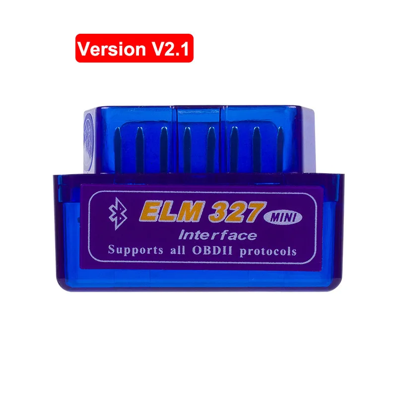 ELM327 Bluetooth Интерфейс V1.5/2,1 на Android Крутящий момент Поддержка всех OBD2 протоколов elm327 v1.5 obd2 автомобиля диагностический инструмент - Цвет: Version 2.1