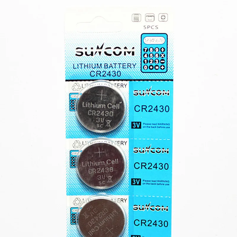 Sunbeam CR2430 3V lithium battery 2430 button electronic 2430