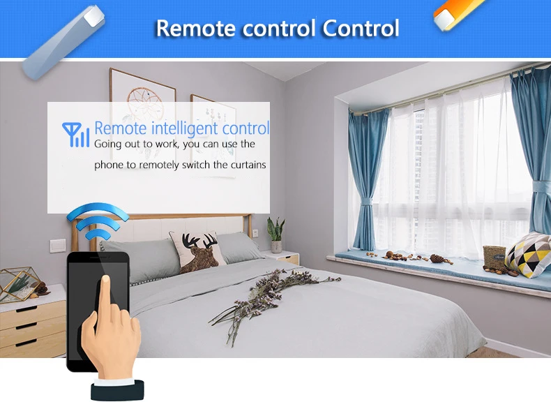 Wifi занавеска С Электроприводом, Tuya smart life app/дистанционное управление vioce управление через alexa echo и Google home для умного дома