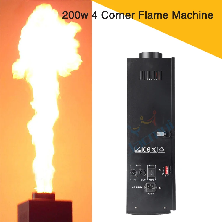 

Stage Effect Equipment 200w 3m High Flame Four Corner Flame Machine With DMX Control