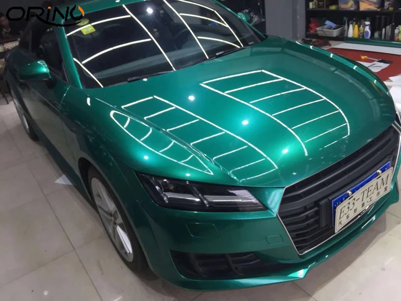 Glossy Metallic Emerald Green Vinyl Film-4