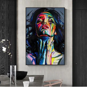 

Street Graffiti Wall Art Canvas Prints Abstract Pop Art Girls Watercolor Canvas Paintings On The Wall Pictures For Home Decor