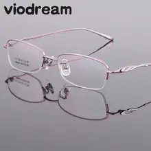 Viodream супер легкий Титан рецепт очки Рамки s оптический Очки Рамки для Для женщин oculos-де-грау