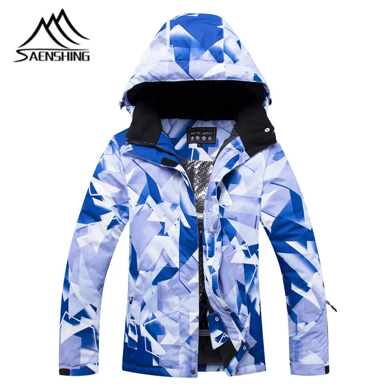 

SAENSHING Ski Jacket Female Waterproof Mountain Skiing Jacket Thicken Warm Outdoor Snowboard Winter SnowCoat Windproof