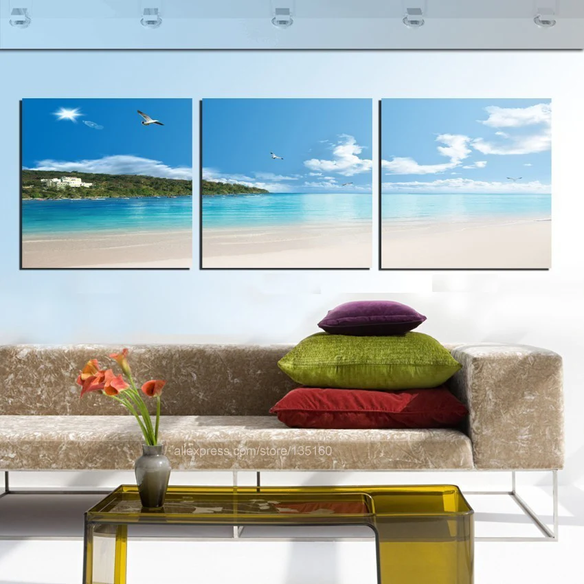 New arrival modular Modern Home Decor 3 Piece Wall Art Canvas Painting ...